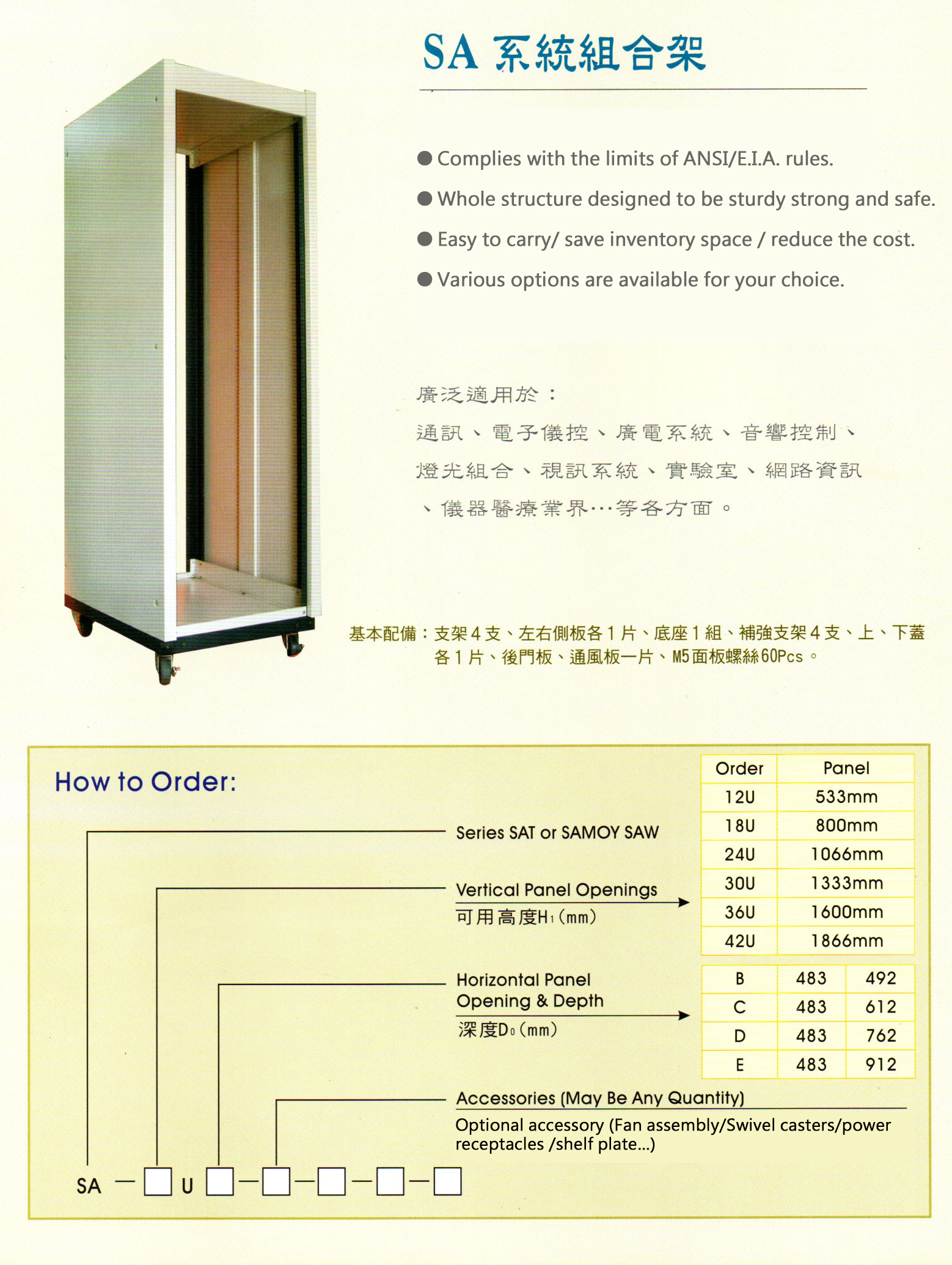 SA System Combination Rack